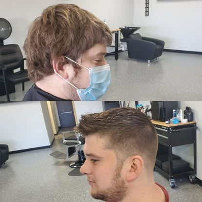 Tight buzz fade and beard line-up, Tomasso's Turnersville